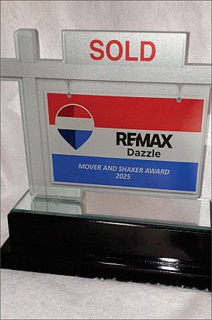 Profile cut Glass Sold Signboard Award