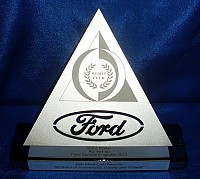 Metal trophies silver