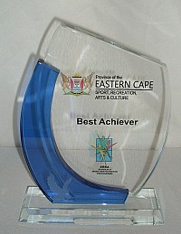 Crystal Half Blue Curve Award