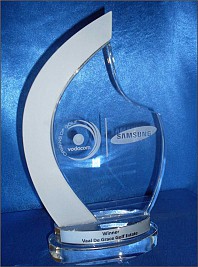 Crystal Curve sandblasted Vodacom