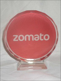 Crystal round printed for Zomato
