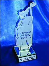 Profile cut Glass Golf Bag