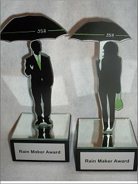 Profile Cut Glass Umbrella Awards
