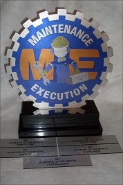 Brushed Metal Cog Award