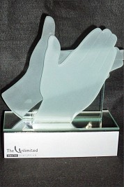 Glass Clapping Hands Award