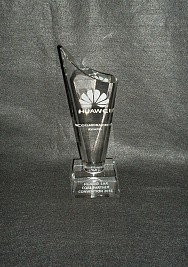 Scalloped Crystal award 