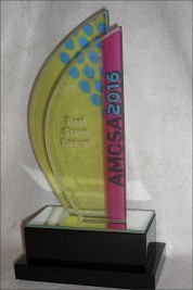 Glass Sail Shaped award