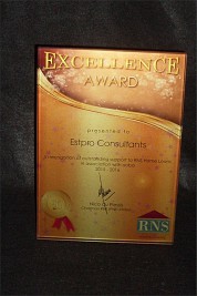 Glass Standing Plaque