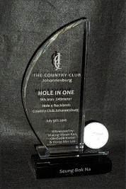 Crystal Golf Sail shape-Hole in One