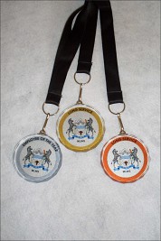 Crystal Medals Printed