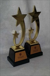 Metal Gold Stars