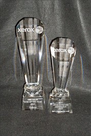 Flutes Crystal awards in 2 Sizes