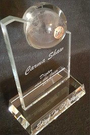Lasered world Ball award for Ink Awards