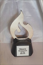 Metal flames Chromed finish