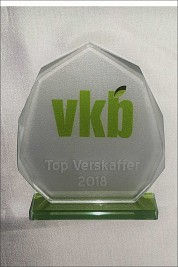 Crystal trophy printed and sandblasted