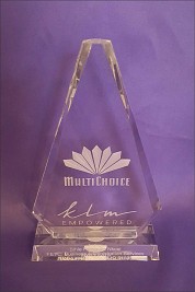 Diamond shaped Crystal Award